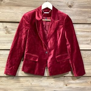 WHBM Velvet Blazer